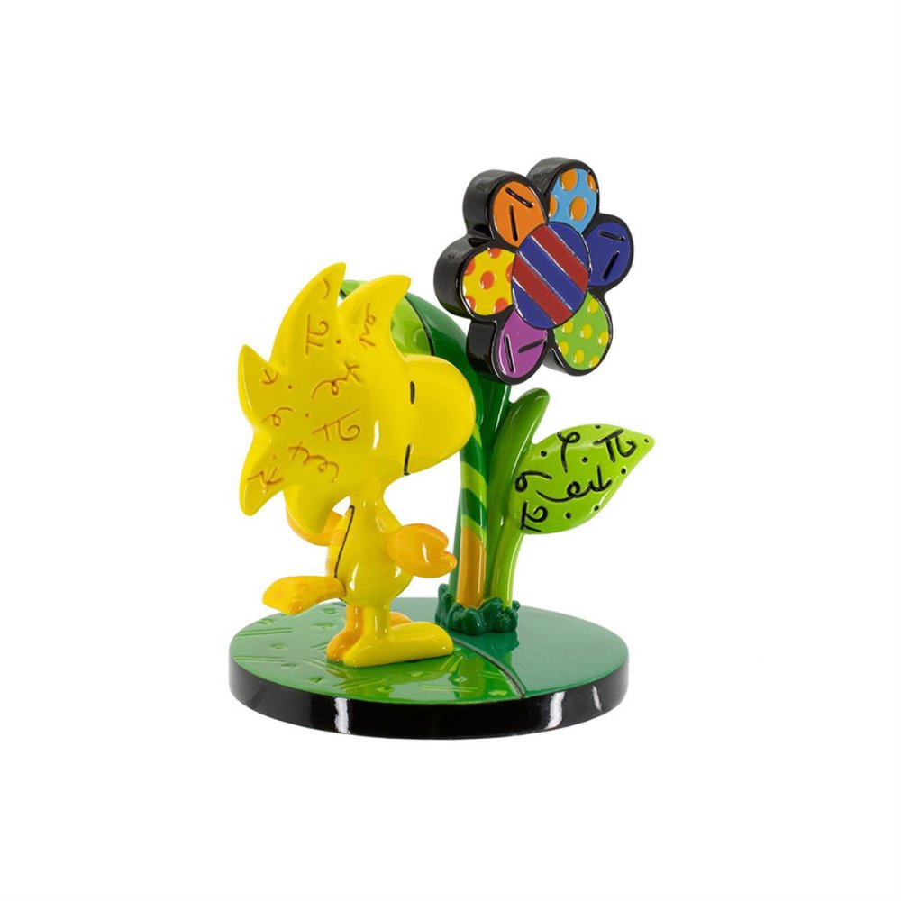 ロメロ ブリット Romero Britto ピーナッツ ブリット Peanuts Britto ウッドストック フラワー ミニ 置物 フィギュア 人形 6019030 スヌーピー インテリア