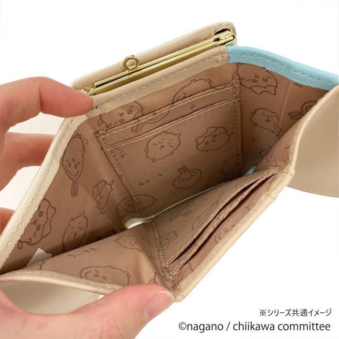 【11月20日入荷分予約受付中】 ちいかわ 口金財布 ピンク CHI3-2 がま口 ミニ財布 コンパクト 三つ折り財布 キャラクター グッズ かわいい おしゃれ プレゼント ギフト ちいかわ ハチワレ うさぎ メタル