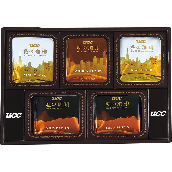 UCC 私の珈琲ギフト [26-7580-020] OZ-BU コーヒー 珈琲 ワンドリップコーヒー リッチブレンド モカブレンド マイルドブレンド アソート 詰め合わせ プレゼント ギフト