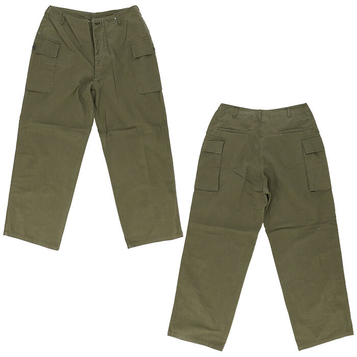 M43 パンツ 通販 HBTパンツ M43パンツ ミリタリーパンツ カーゴパンツ 太め 軍パン コンバットパンツ コットンパンツ ズボン 長ズボン PP374YN 1940年代 米陸軍 前ボタン アメリカ 陸軍 男性 男子 ボトムス メンズファッション