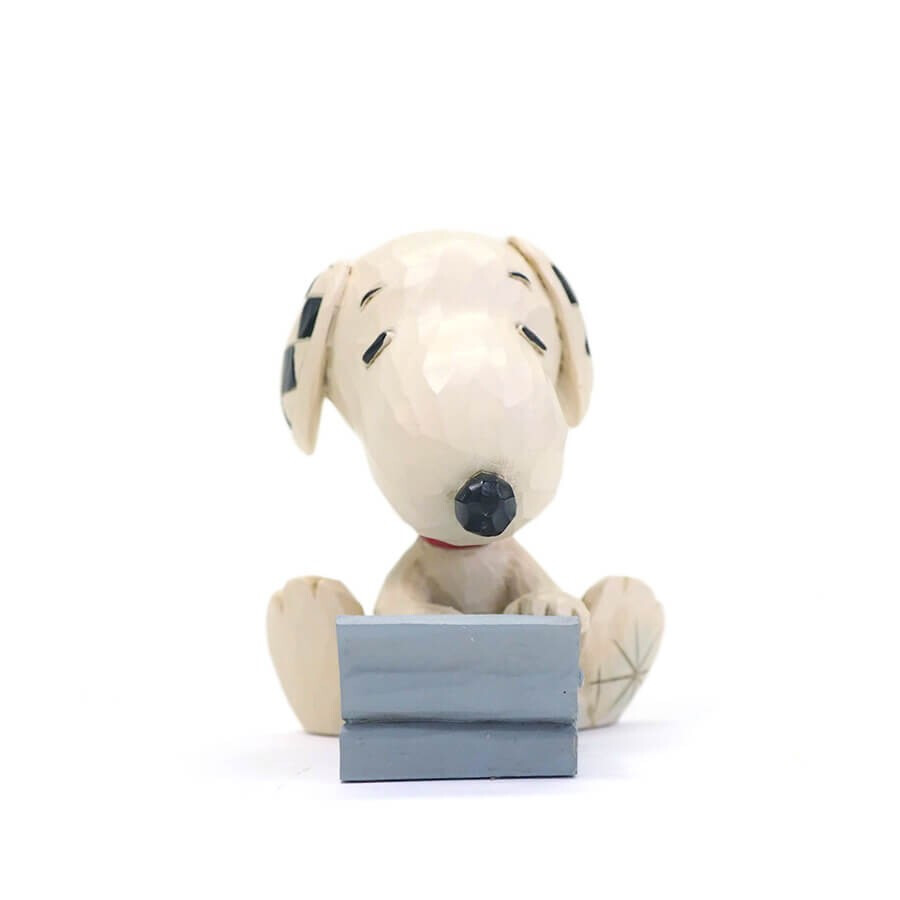 スヌーピー タイピング ミニ 7.6cm | ジムショア ピーナッツ グッズ フィギュア 人形 置物 彫刻 Jim Shore 正規輸入品