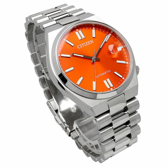 CITIZEN 腕時計 シチズン 時計 ウォッチ シチズン コレクション TSUYOSA Collection ツヨサ コレクション 自動巻き メカニカル オレンジ メンズ NJ0151-88Z [並行輸入品]