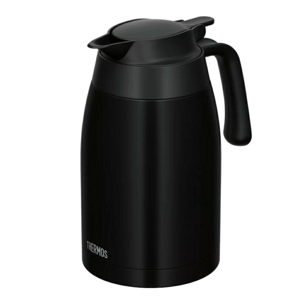 サーモス　ステンレスポット　1.5L　TTB-1501　卓上用 まほうびん　保温保冷対応　洗いやすい中せん　マットブラック　ティーポット　Thermos 　#63849-1　卓上用まほうびん　キッチン用品