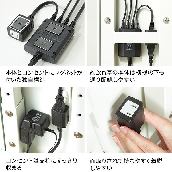 WALLインテリアテレビスタンド A2対応 スマート設置オプションセット-電源タップ-電源タッププレート-コードカバー 追加オプション 部品 パーツ 配線整理 配線カバー ケーブルカバー 配線隠し モダン おしゃれ WALLオプション