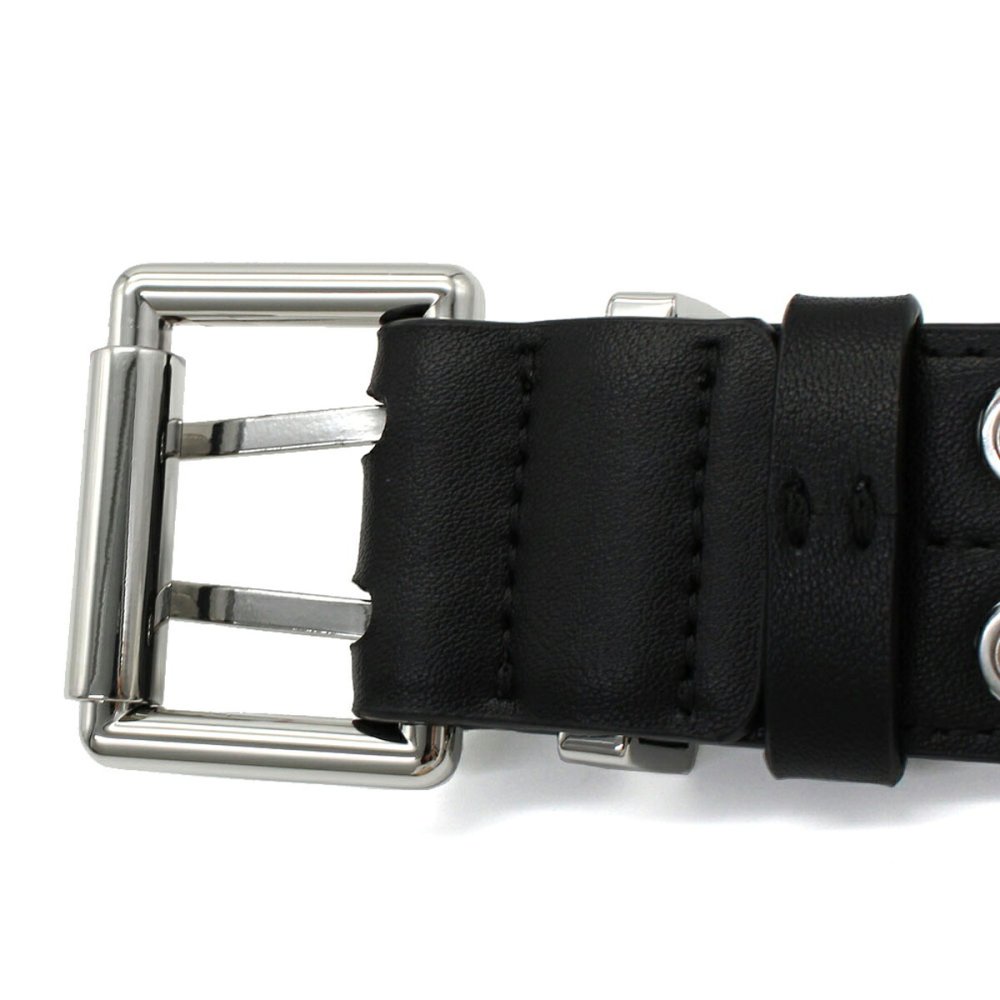 ガニー GANNI アイレット ベルト A6586-099 Black Double Eyelet Belt レディース ブラック 海外正規品
