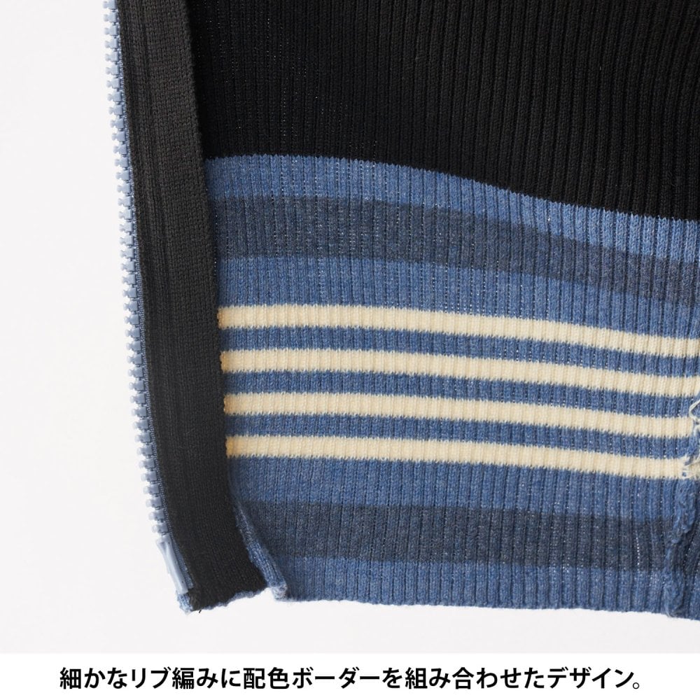 FILA GOLF フィラゴルフ ゴルフウェア フルジップ リブセーター レディース ショート丈 あったか 防寒 シンプル トップス スポーツブランド 大人 ギフト プレゼント 20代 30代 40代 50代 秋冬 M L LL 2026FW karlas