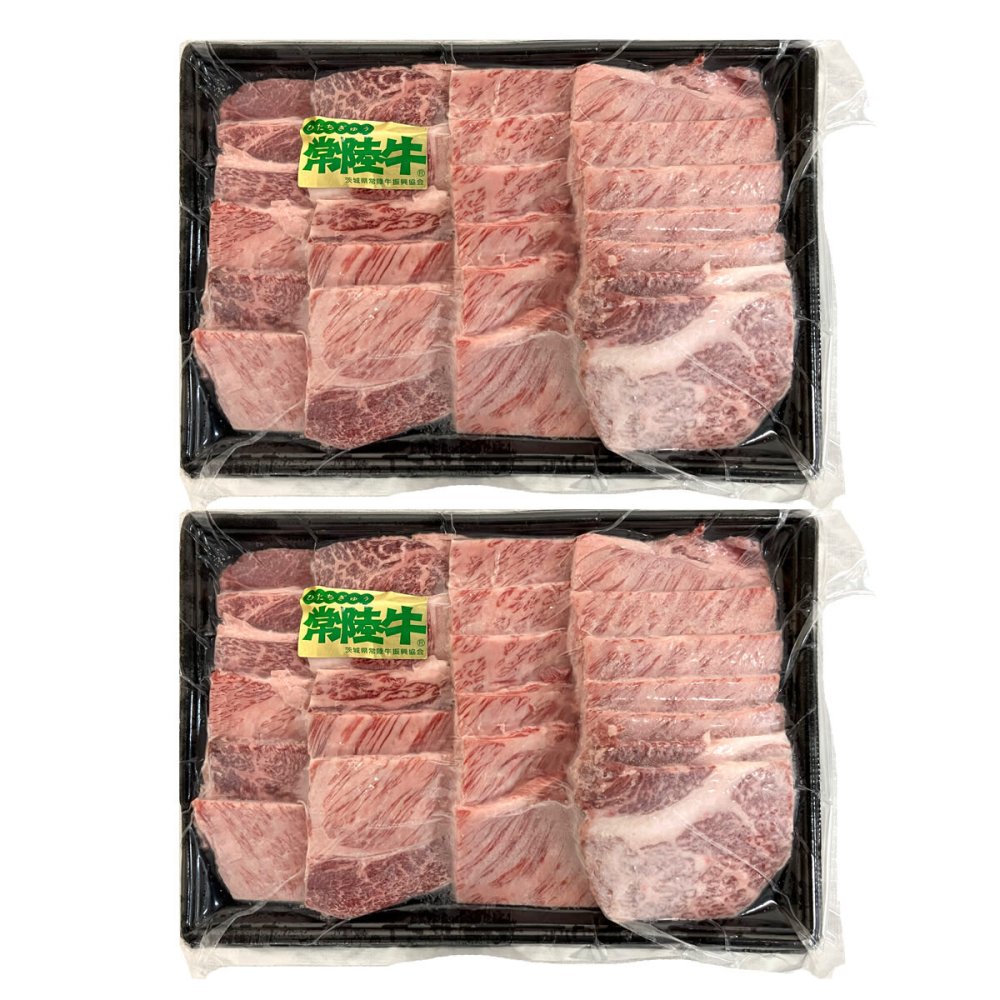 茨城 常陸牛 肩ロース 焼肉用 400g入 計2パック 牛肉 冷凍 国産 黒毛和牛 肩ロース肉 カタロース スライス【北海道・沖縄県・離島 配送不可】