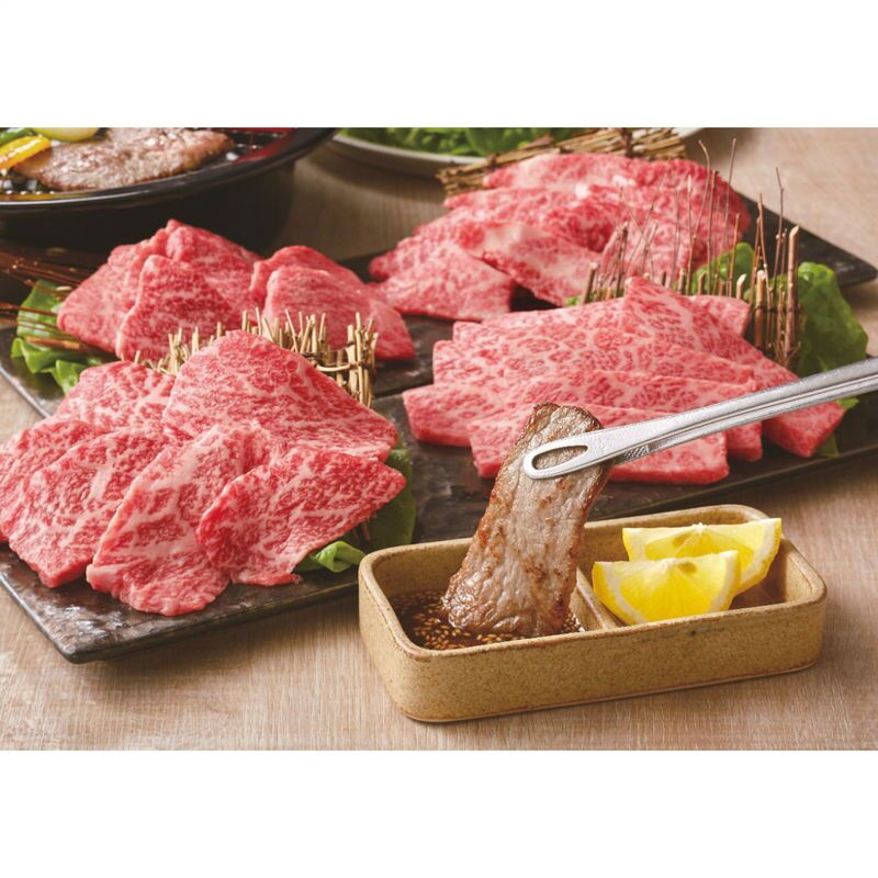 お歳暮・冬ギフト 松阪牛 人気の焼肉4種食べ比べセット (RKMBY48-150MA) ※送料無料(北海道・沖縄・離島への配送不可)