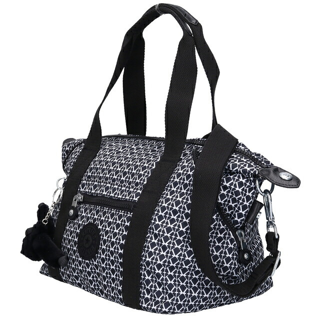 キプリング ボストンバッグ レディース ブランド Kipling アート ミニ ミニボストンバッグ 2WAY KI5656-DD2 Signature Print 黒