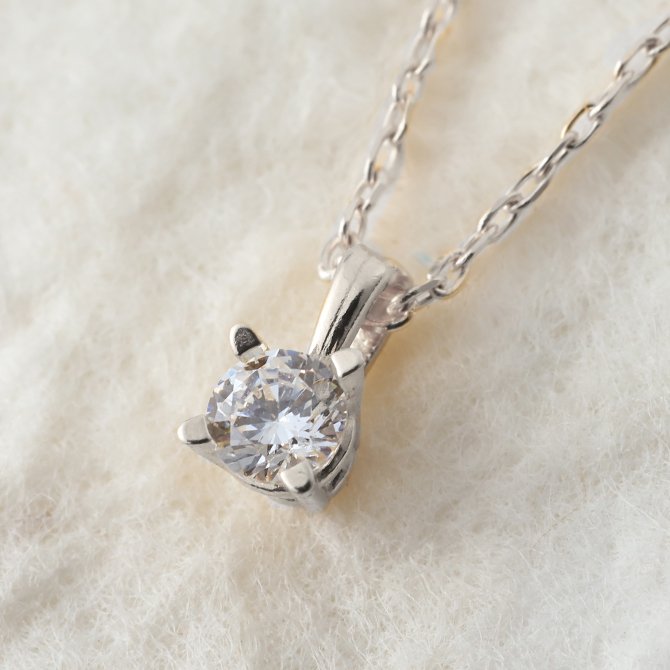 4月誕生石 ダイヤモンド ネックレス 0.1ct プラチナ ネックレス 一粒 PT950 プラチナ950 白金 チェーン 長さ選べる 40cm 45cm 50cm ギフトラッピング可能 シンプル 華奢 上品 Rapture 彼女 妻 女性 レディース 誕生日 プレゼント ハロウィン 【品番：CG-RSP-29051PT-4】