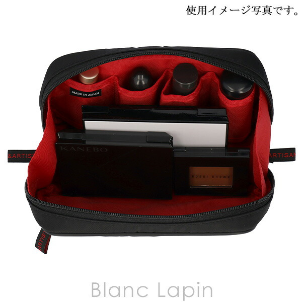アルティザン＆アーティスト ARTISAN＆ARTIST スマートなティッシュケース付きサブポーチ 6WP-BS117 シンプル＆ベーシック #ブラック コスメポーチ/バッグ