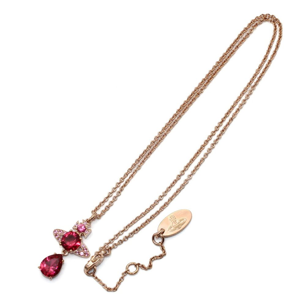ヴィヴィアンウエストウッド Vivienne Westwood ネックレス ペンダント 63020302-02G366 ISMENE DROP PENDANT アクセサリー レディース ピンクゴールド 海外正規品