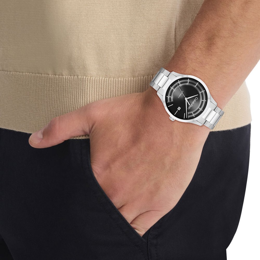 【選べるノベルティー付き】カルバン クライン CALVINKLEIN ICONIC40 腕時計 メンズ 自動巻き 25300021 カルバンクライン