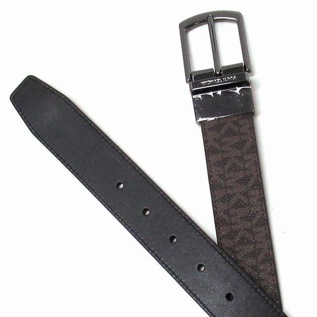 MICHAEL KORS マイケルコース アウトレット MK シグネチャー リバーシブル メンズ ベルト 36F5TBLY3B BROBLK