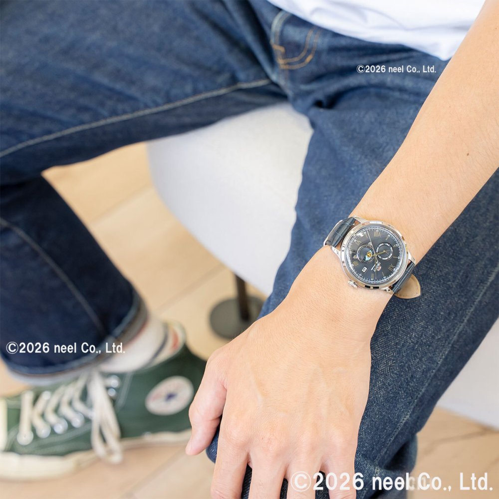 オリエント ORIENT クラシック Classic バンビーノ サンアンドムーン SUN ＆ MOON 自動巻 機械式 腕時計 メンズ RN-AK0806L Orient Bambino【2026 新作】