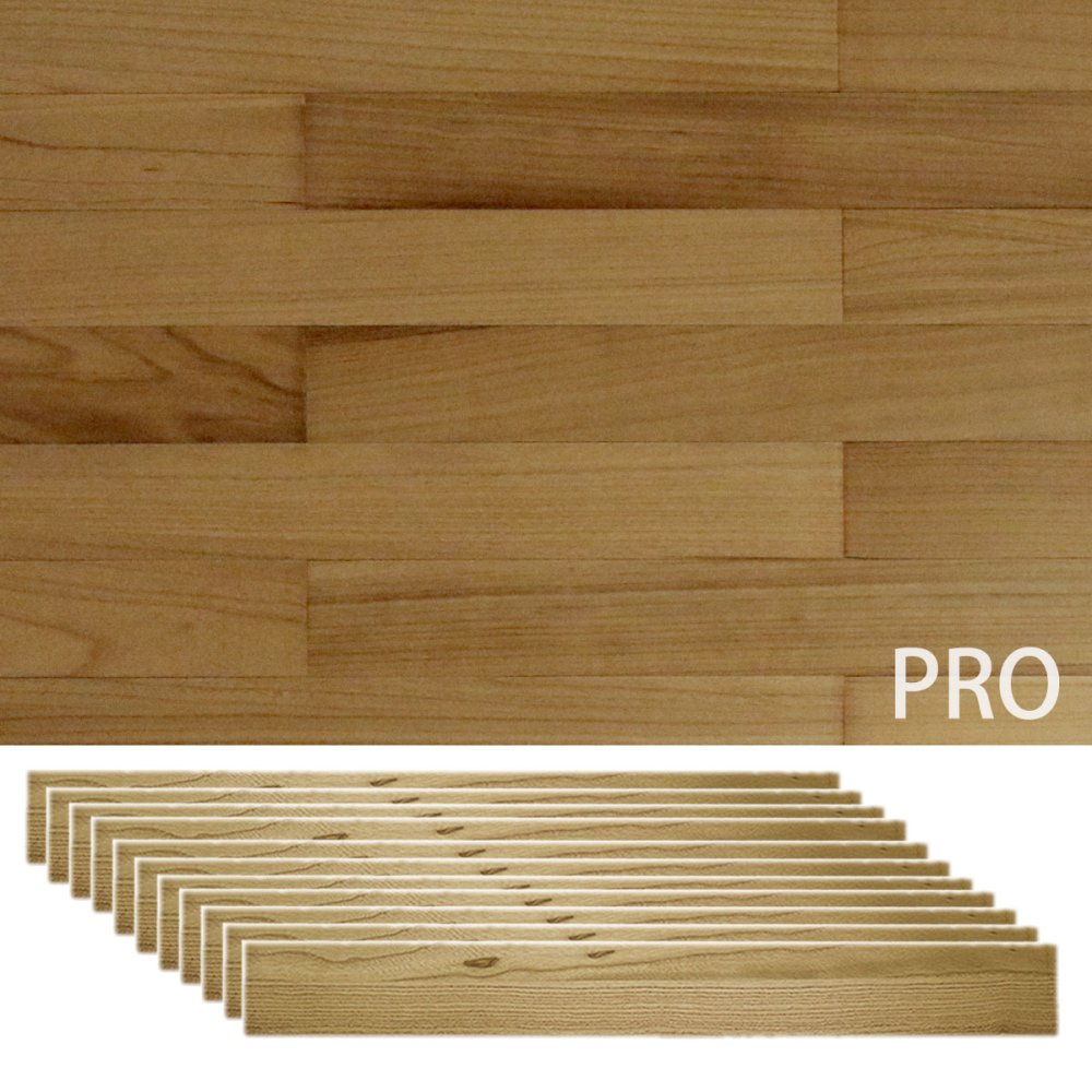 SOLIDECO -PRO- 壁に貼れる天然木パネル -桐-ナチュラル SLDC-P001 ソリデコ ウォールパネル 壁パネル ウッド タイル 1.66平米 3.32平米 6.64平米 装飾 壁材 内装 リフォーム