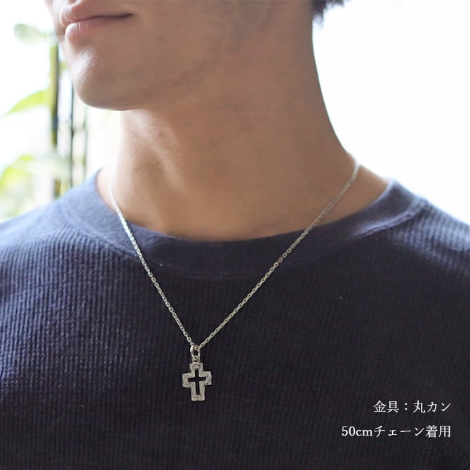 ハワイアンジュエリー ネックレス シルバー ペアネックレス 2本セット 型抜き クロス シルバー925 ギフトラッピング可能 大人 友達 シンプル 長さ選べる カップル 夫婦 プレゼント ハロウィン 【品番：CG-SP2836P】