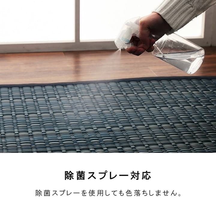 ラグ カーペット 洗える ダイニング 敷詰 丈夫 日本製 国産 除菌スプレー対応 アウトドア ペット 本間10畳（約477.5×382cm）