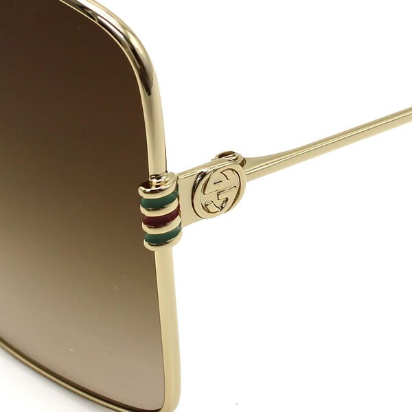 GUCCI サングラス グッチ GG1282SA-003 サングラス アジアンフィット ゴールド ブラウングラデーション メンズ レディース ユニセックス