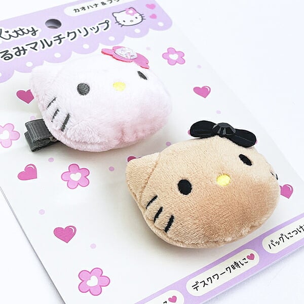 サンリオ ハローキティ ぬいぐるみマルチクリップ (カオハナ&フ゛ラック) Sanrio