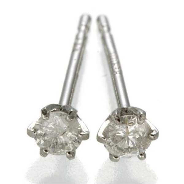 ピアス ダイヤモンド 0.1ct 純プラチナ レディース 一粒 Pt999 ダイヤ ジュエリー アクセサリー 誕生石 ギフト プレゼント お祝い シンプル おしゃれ