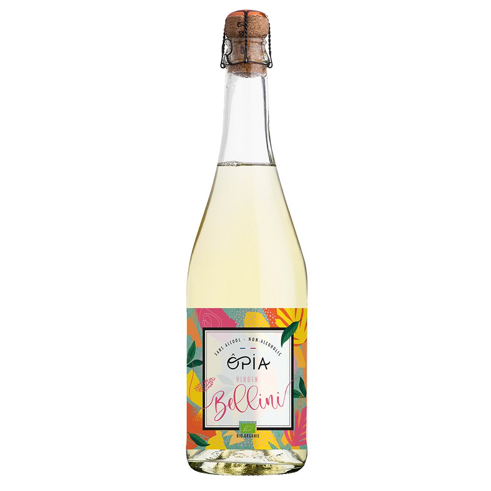 敬老の日 プレゼント ノンアルコールワイン スパークリング オーガニック フランス産 OPIA オピア ベリーニ 750ml 白ワインテイスト ワイン風飲料 有機JAS ECOCERT認証 無発酵製法 保存料甘味料不使用 ギフト プレゼント 妊娠中 授乳中 休肝日 パーティー お祝い 誕生日