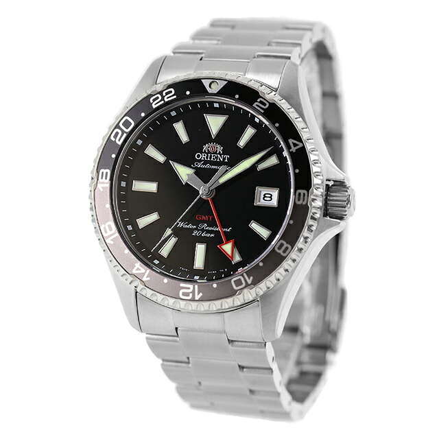 オリエント スポーツ マコ GMT 自動巻き 腕時計 ブランド メンズ ORIENT SPORTS RN-BC0001B アナログ ブラック 黒