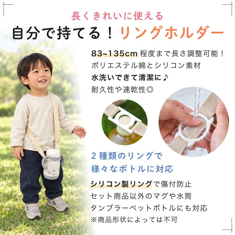 リッチェル ベビー ストローマグ 名入れ トライ リングホルダー 保冷 ベビーストローマグ おしゃれ 哺乳瓶 ベビーマグ トレー