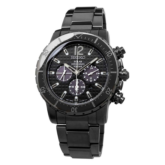 SEIKO 腕時計 セイコー 時計 ウォッチ ソーラー クロノグラフ 100M防水 メンズ SSC225P1 海外モデル [並行輸入品]