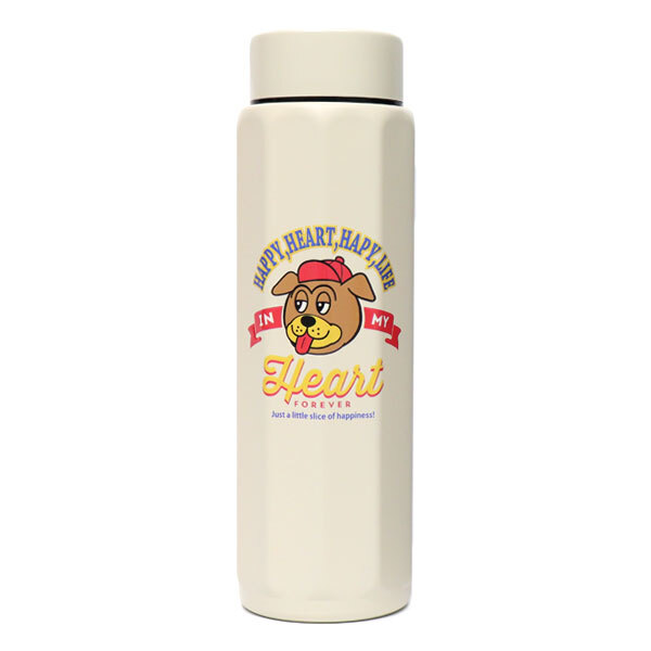 ウェストブルーム ステンレスボトル 480ml 10角 水筒 ボトル 保温保冷 直飲み アメカジ  カジュアル アメリカン 犬 ステッカー風 学校 仕事 アウトドア