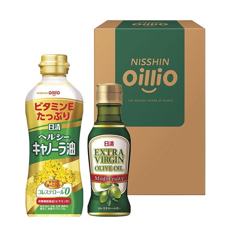 【ギフト対応無料】お歳暮・冬ギフト 日清オイリオ ヘルシーオイル&EXVオリーブオイルギフト (TOV-10) ※送料無料(北海道・沖縄は除く)