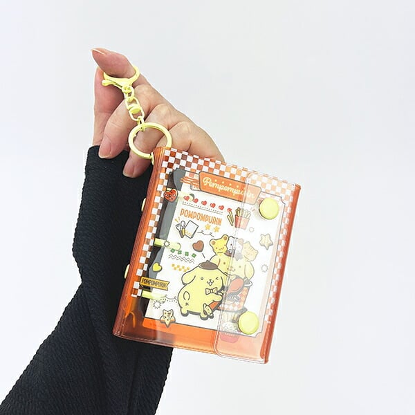 サンリオ ポムポムプリン ミニシールバインダーチャーム キーホルダー 文具 Sanrio