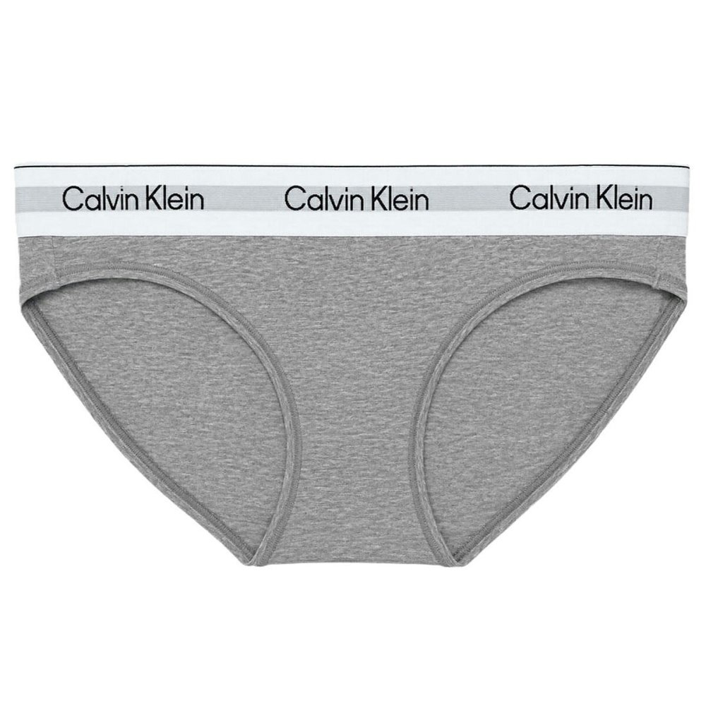 カルバンクライン Calvin Klein(CK) ブラ&ショーツ ビキニ セット ロゴ 無地 ノンワイヤー 下着 アンダーウェア QP3561O+F3787 レディース グレー