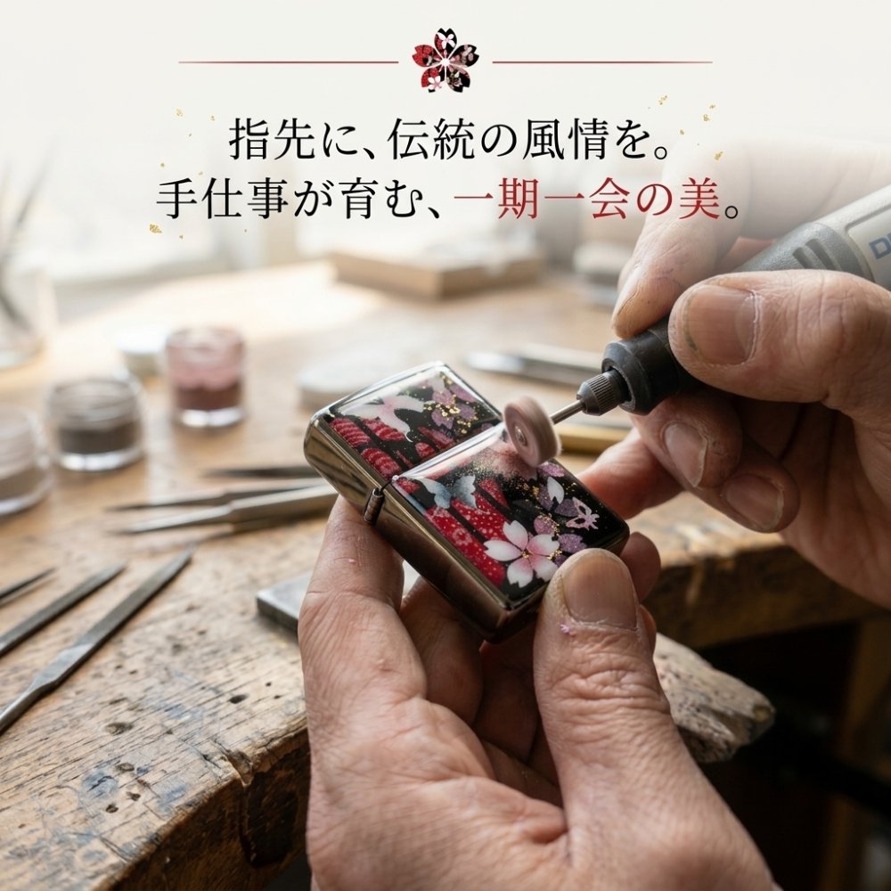 ペアzippoケース「蹴」ライター ジッポ 和柄 伝統 職人 手作り 送料無料 名入れ 桜 さくら 手作り ハンドメイド 記念日 誕生日 プレゼント ギフト