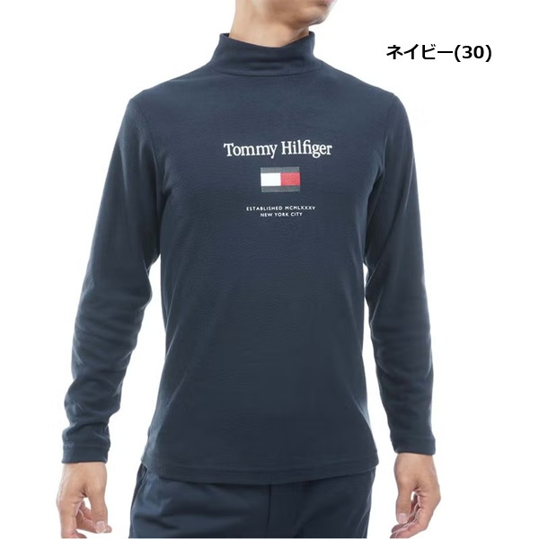 トミーヒルフィガー ゴルフ メンズ トミーフラッグ 長袖ハイネックシャツ TOMMY HILFIGER THMA682 2026年秋冬モデル お誕生日祝い お祝い 記念品 お父さん 父の日 彼氏 男性 30代 40代 50代 60代  還暦祝い 敬老の日 人気プレゼント プレゼント