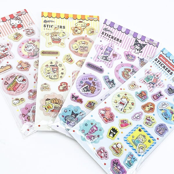 サンリオキャラクターズ カプセル＆ラメシール 文具 Sanrio