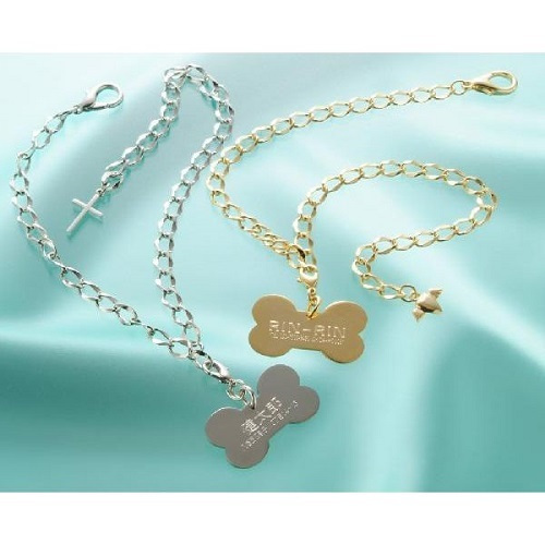卒業 退職 名入れ ギフト MXX ペット用品 ペット用スペシャルオリジナル骨プレートネックレス 4面カットアズキチェーン チャーム付 / プレゼント ギフト 記念 誕生日 祝い