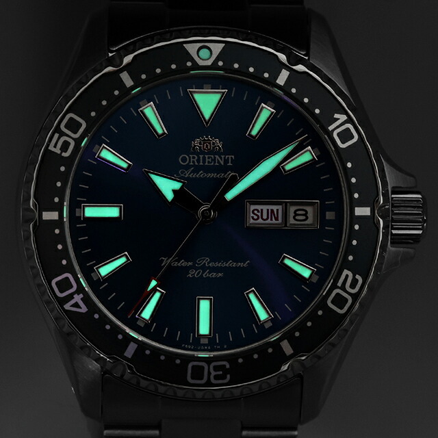 オリエント スポーツ マコ 自動巻き 腕時計 ブランド メンズ ORIENT SPORTS RN-AA0824L アナログ ブルー