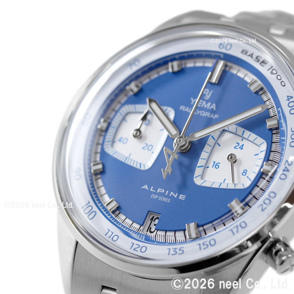 イエマ YEMA ラリーグラフ アルペン カップ シリーズ Rallygraf Alpine Cup Series 腕時計 クロノグラフ メンズ メカクォーツ YMHF1589ALP-GM