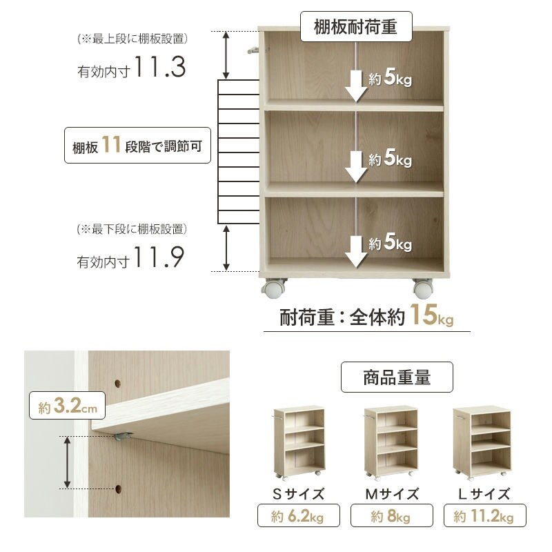 ラック 押入れ収納 奥行45cm 選べる幅3サイズ (19/25/38cm) IW-24 クローゼット収納 リビング収納 すき間収納 サニタリー収納 新生活