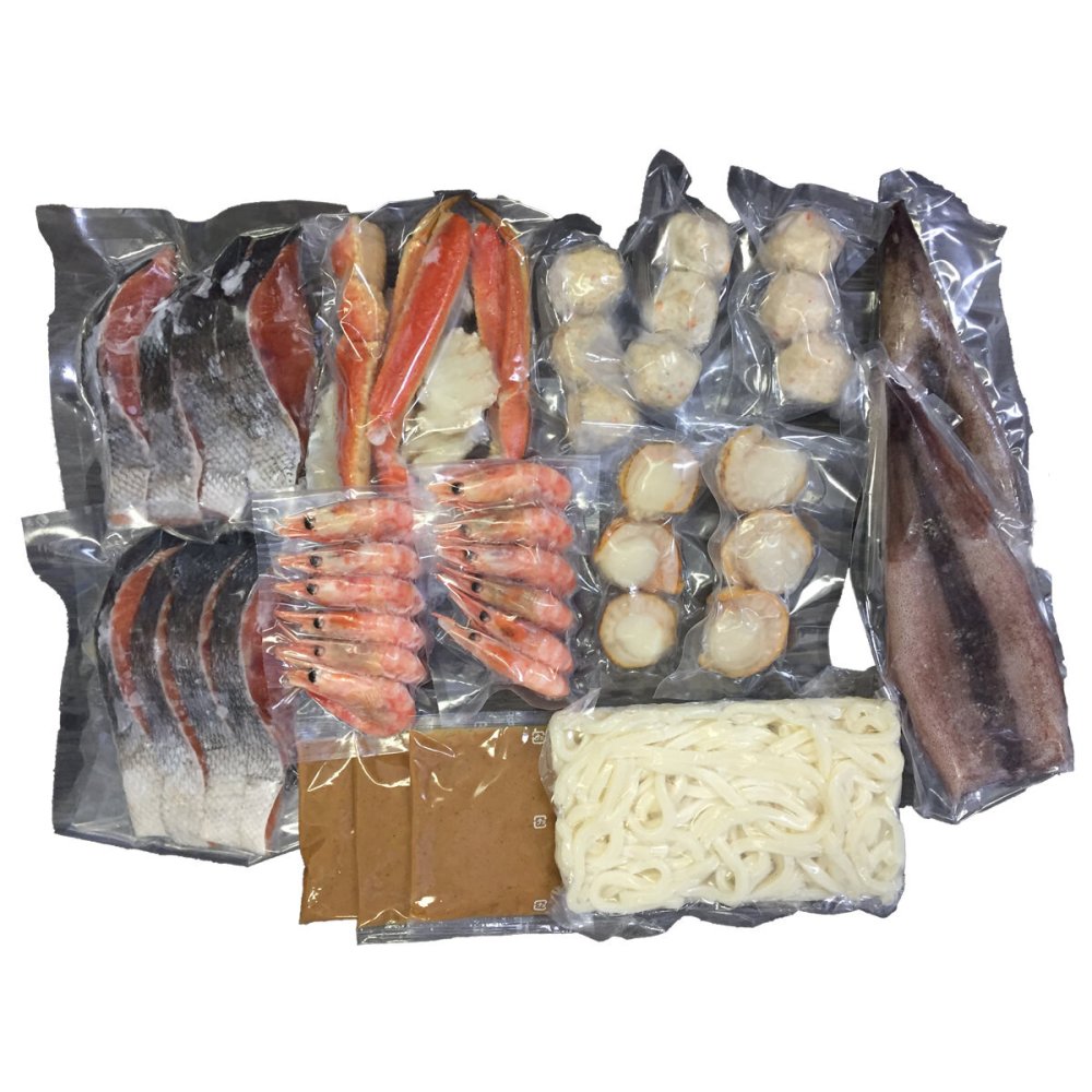 北海道 石狩鍋 セット 秋鮭切身8切 ほか 鍋セット 冷凍 サケ 味噌鍋 鍋料理 みそ味