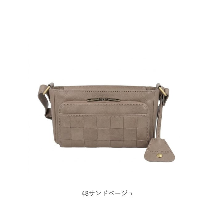 ズッケロ ショルダーバッグ 通販 お財布ショルダー 本革 本革バッグ カウレザー 斜めがけバッグ 編み込み お財布ポシェット ウォレットバッグ サブバッグ ミニショルダー 旅行 通勤 zucchero ナチュラル レディース スマホポシェット レディースバッグ