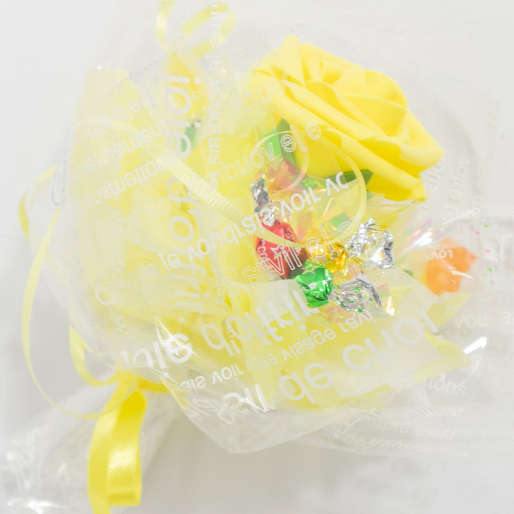 キャンディー フラワー ミニミニ ブーケ ギフト 卒業 卒園 オレンジ むらさき ピンク 赤 水色 青 黄緑 黄色 花 造花 誕生日 プレゼント ギフト 女性 祖母 友達 退職祝い 上司 還暦祝い 結婚記念日 母の日 両親 お祝い 発表会 子供会 送料無料