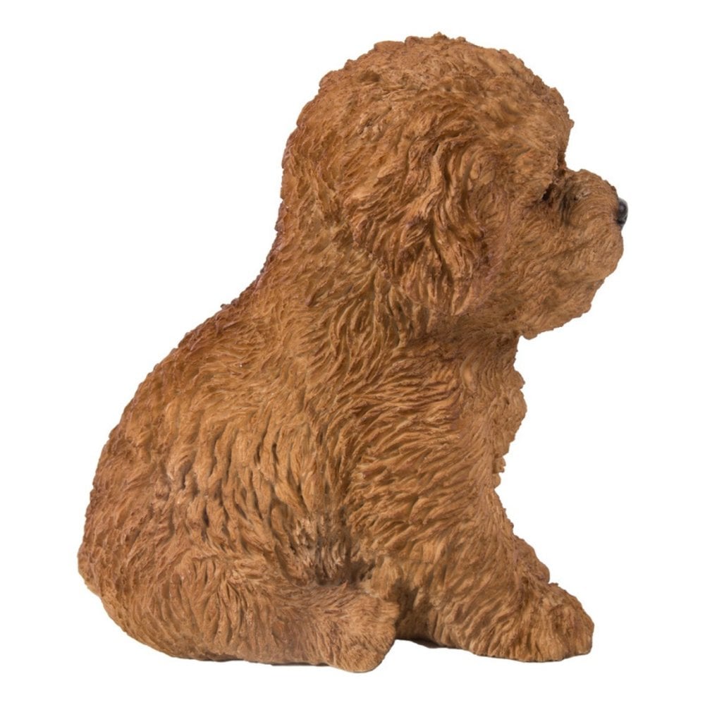 置物 woobia ウービア 犬 ビション お座りビションフリーゼ ブラウン 幅15cm 茶 テディベアカット リアル 本物そっくり イギリス生まれ 職人手彩色 縁起物 戌年 玄関 インテリア 新築祝い 引っ越し祝い 開店祝い 出産祝い 誕生日 お祝い ギフト プレゼント 犬好き