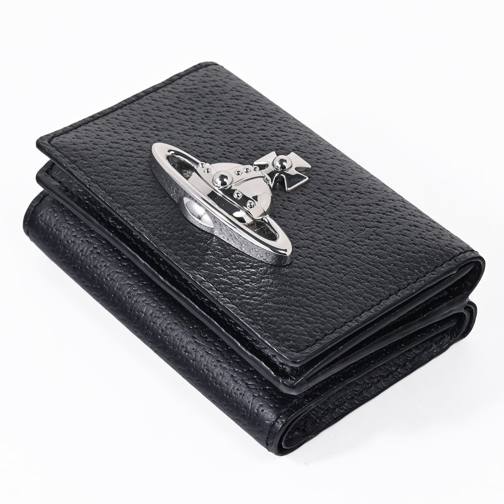ヴィヴィアンウエストウッド Vivienne Westwood 三つ折り財布 ミニ コンパクト 小銭入れ付き ウォレット レディース ブラック 5115003YW L00F7 N401 折財布 送別会 誕生日 お中元 結婚祝い 結婚式 彼氏 息子 夫 男性 彼女 妻 女性 財布 高級 父の日 母の日【スペシャルラッピング660円(別売り)】 即日発送ファッション小物 ホワイトデー