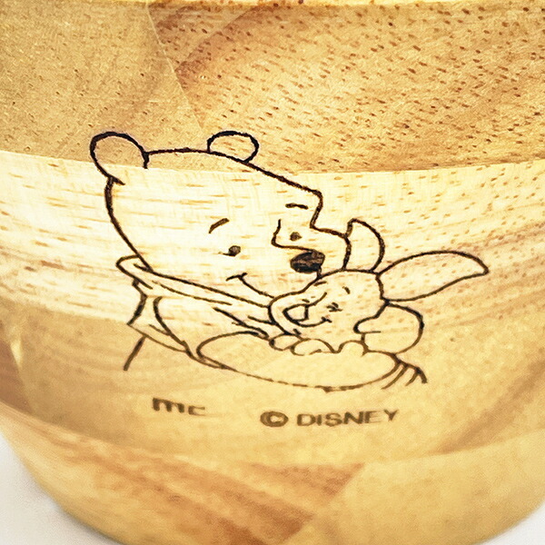 ディズニー くまのプーさん×ピグレット 木製サラダボウル 食器 日本製 Disney