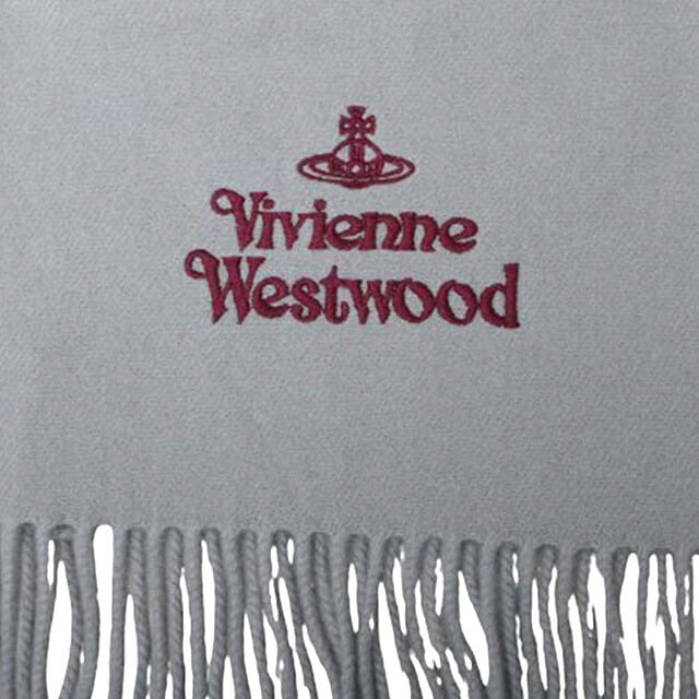 ヴィヴィアンウエストウッド VIVIENNE WESTWOOD マフラー 25-W00Q7-P403 レディース メンズ ライトグレー マフラー