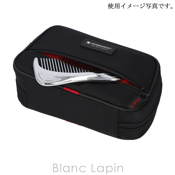 アルティザン＆アーティスト ARTISAN＆ARTIST スマートなティッシュケース付きサブポーチ 6WP-BS117 シンプル＆ベーシック #ブラック コスメポーチ/バッグ