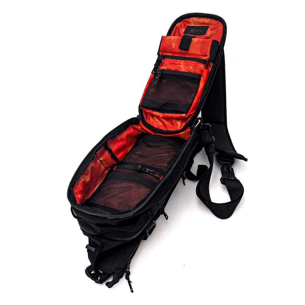 【ラッピング無料】CODE OF BELL コードオブベル X-PAK SPORT スリングバッグ ボディバッグ 拡張式 7L 11.5L X-PAC ブラック メンズ 誕生日 ギフト プレゼント