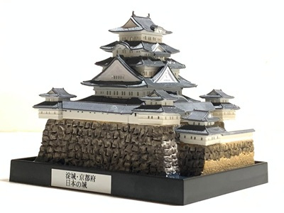 日本の城　淀城・京都府 　城コレ ケース付き  お城のジオラマ模型 プラモデル インテリア 雑貨 プレゼント 置物 お祝い おみやげ 和風 飾り リビング 玄関 オブジェ おしゃれ コレクション ミニチュア 小物【送料無料(一部地域除く)】